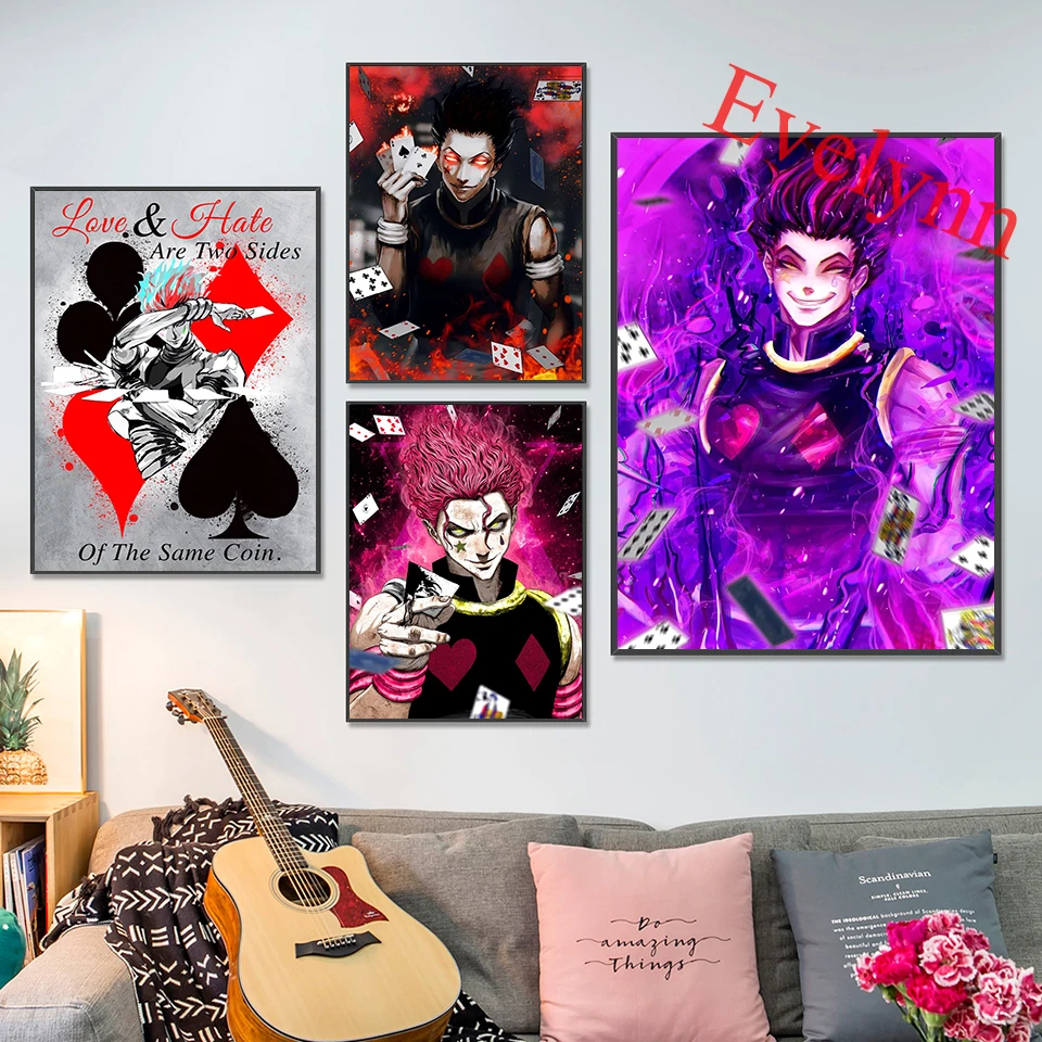 

Japanese Anime Hisoka Huntexhunter Canvas Posters And Prints Home Decor Painting Wall Art Pictures Modern Living Room Cuadros