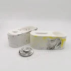 Большая овальная банка для хранения с крышкой, бетонная силиконовая форма, контейнер для свечей для ароматерапии, домашний фоторучной держатель
