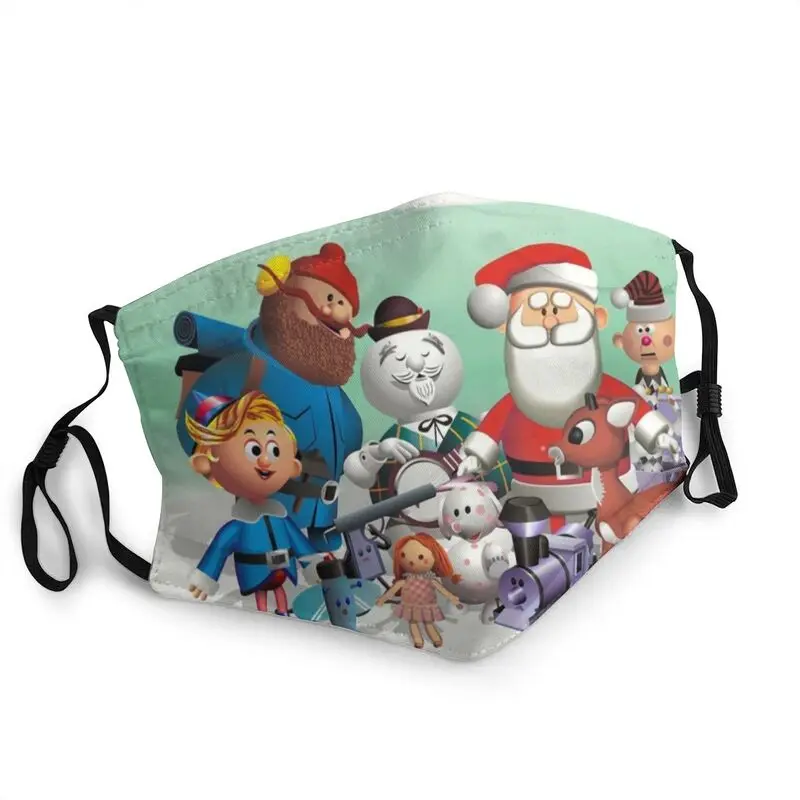 

Рождественская маска с Санта-Клаусом, снеговика, Rudolph, красные олени, маска для лица, защитный мужской респиратор, маска для рта