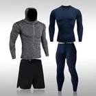 Мужской модный тренировочный спортивный костюм для тренажерного зала, фитнеса, комплекты для бега 4XL, мужская спортивная одежда, компрессионные костюмы, дышащая одежда для тренажерного зала