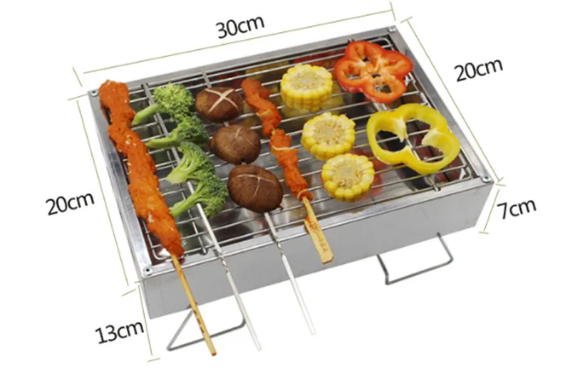 Барбекю барбекю гриль складной портативный уголь Открытый Кемпинг Пикник