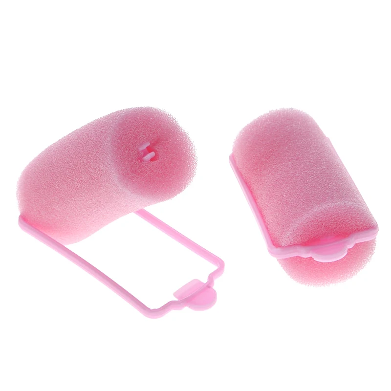 12 шт./компл. розовые парикмахерские Волшебные губки поролоновые ролики для волос