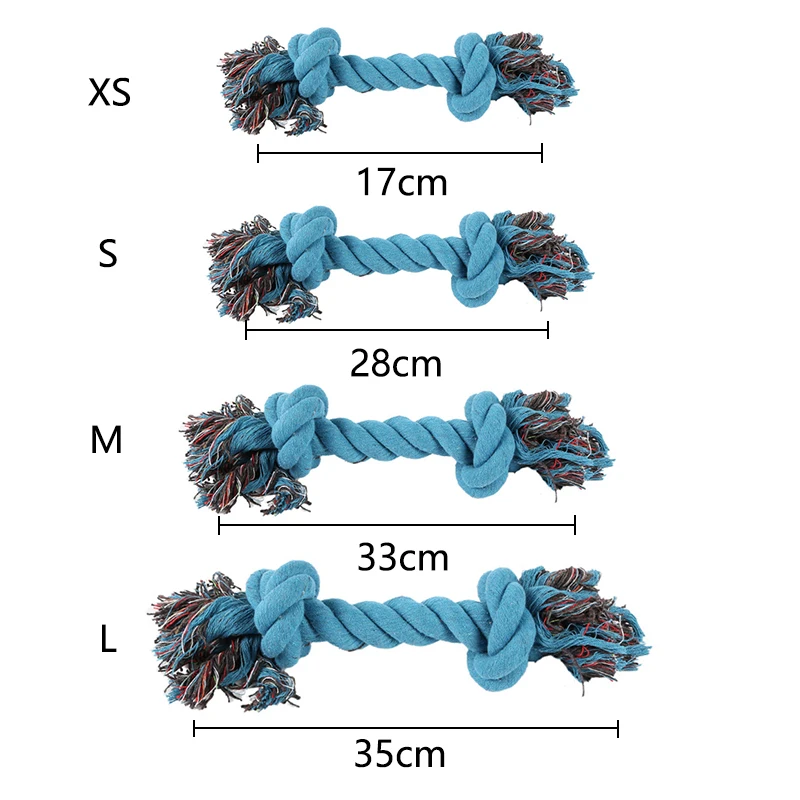

Pet Dog Toys Ropes Natural Cotton Knot Safe Strong Rope for XS-L Small Large Dogs Bite Resistant Teech Cleaning Puppy Play Game