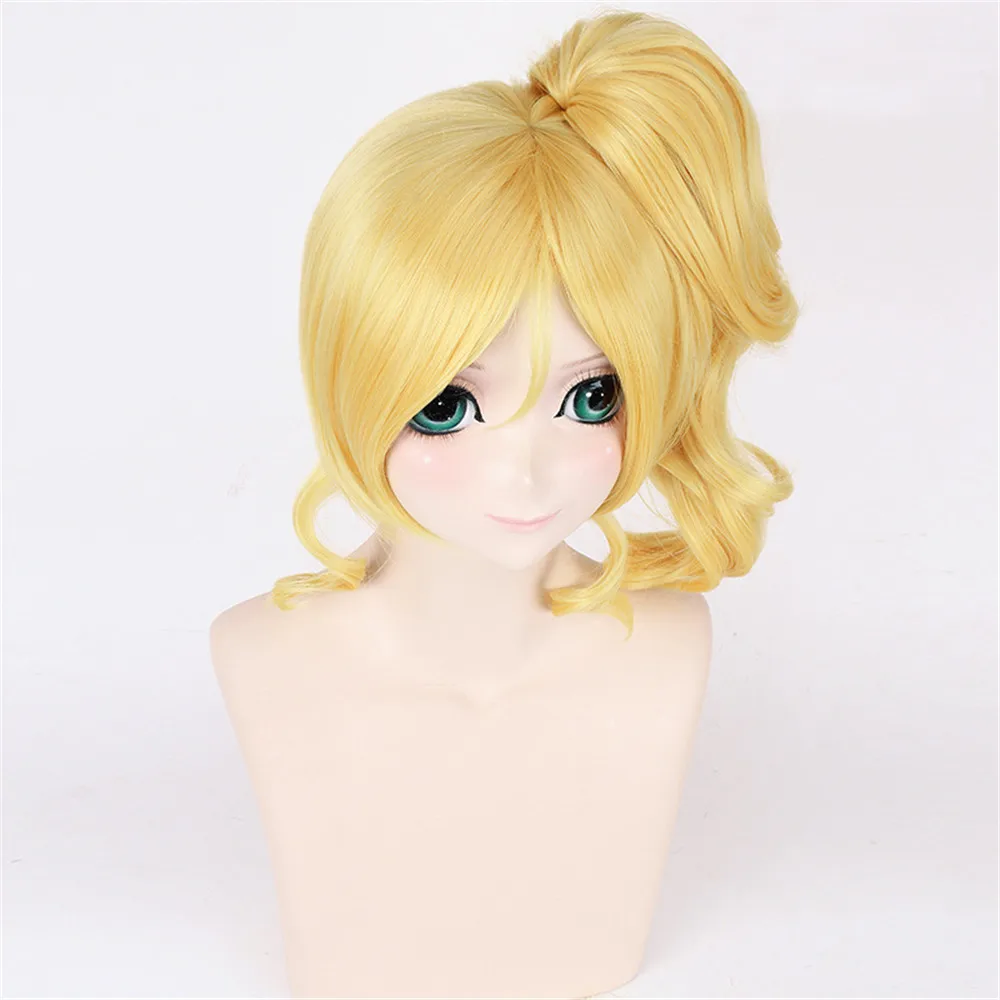 Эли аясе парик 50 см золотые волосы термостойкие девушки женщины LoveLive |