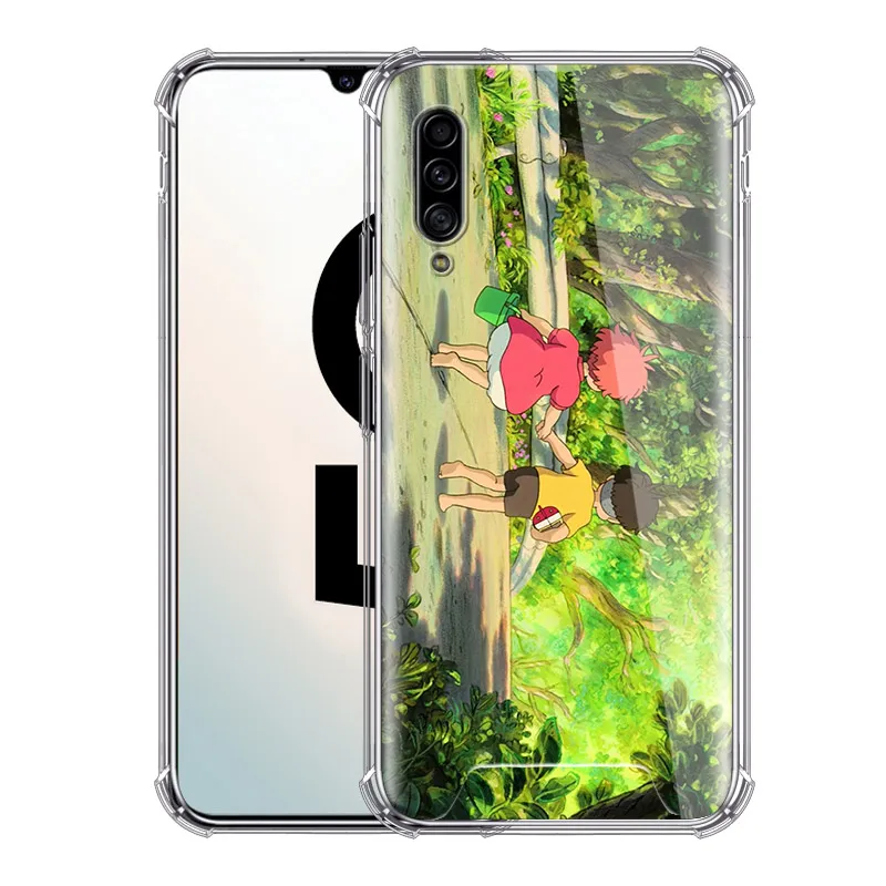 

Case For Samsung Galaxy A50 A70 A30 A40 A20 A10 A20e A20s A10s Capa Phone Cover Airbag Clear Soft Shell Ponyo On The Cliff