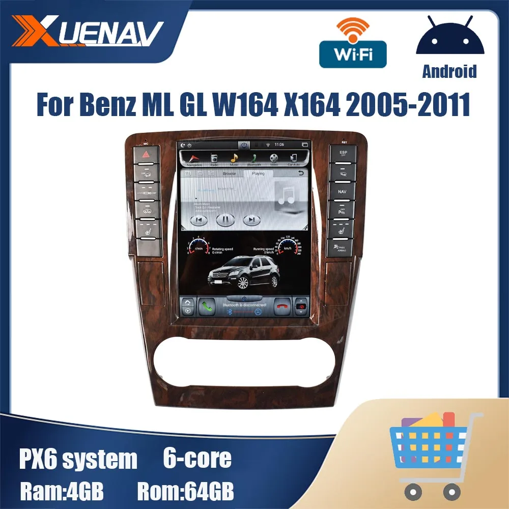

Автомобильная магнитола на Android для Benz ML GL W164 X164 2005 2006 2007 2008 2009 2010 2011 DVD-плеер GPS-навигатор головное устройство 2 din