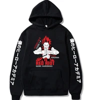 my hero academia eijiro kirishima hoodie for men women long sleeve hoodie pullover tops gift
