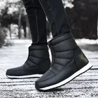 Мужские ботинки сохраняющие тепло зимние ботинки водонепроницаемые Нескользящие ботильоны зимняя обувь мужская обувь Мужская обувь Размер 36-46