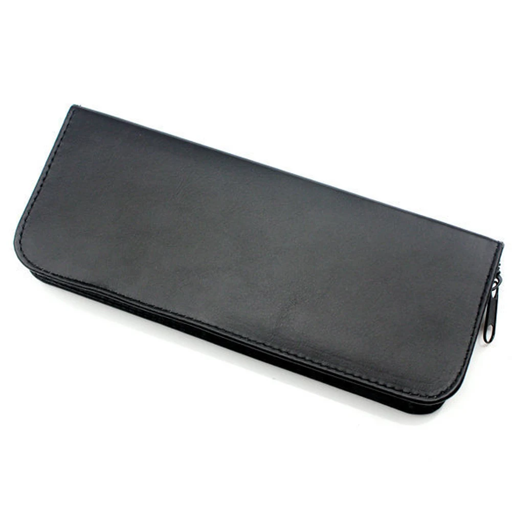 Однотонная черная поясная сумка для волос с ножницами практичный