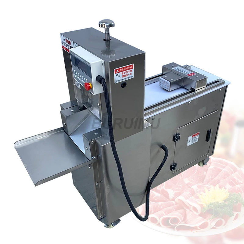 

Hot Sale Electric Meat Cutter Automatic Lamb Cutting Machine CNC Double-Cut Lamb Roll Machine Kitchen Tool