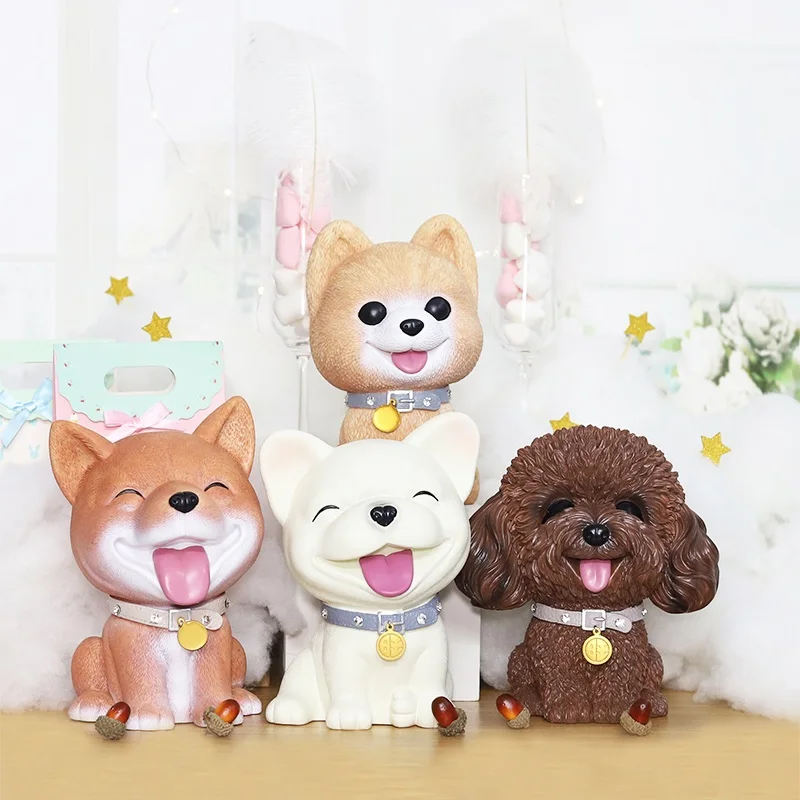 Милая копилка с животными безопасная собака Мультяшные креативные коробочки для