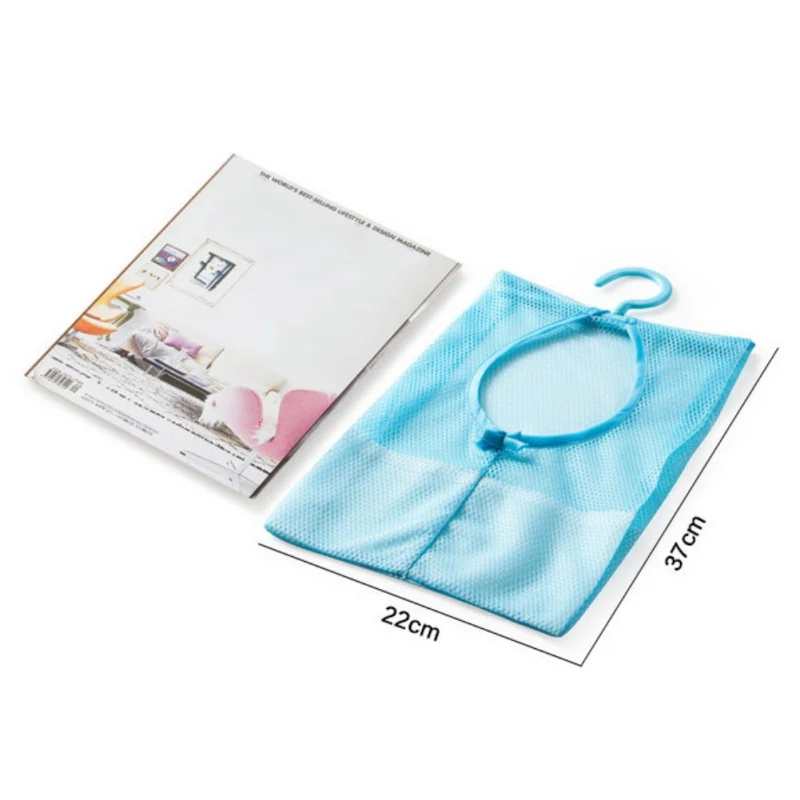 Полиэфирная сетчатая подвесная сумка для одежды органайзер игрушек