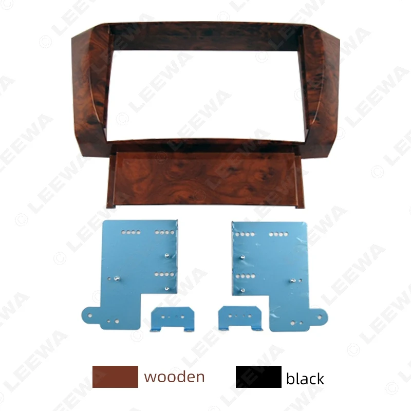 LEEWA Car 2DIN Audio Stereo Fascia Frame Adapter For LEXUS LS-430 TOYOTA Celsior Dash Panel Installation Mount Trim Kit #CA4918 |