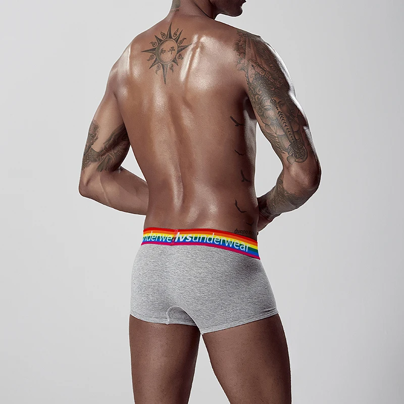 Мужские трусы боксеры CMENIN черные дышащие из хлопка боксерские шорты сексуальное