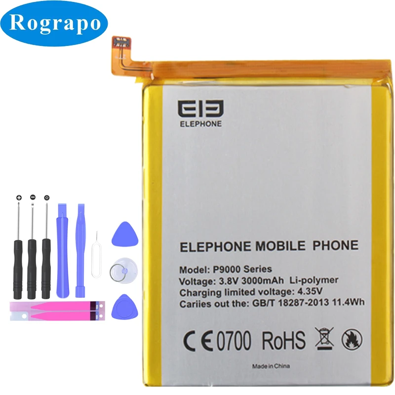 

3000mAh оригинальный мобильный телефон Elephone P9000 P9000 Lite батареи