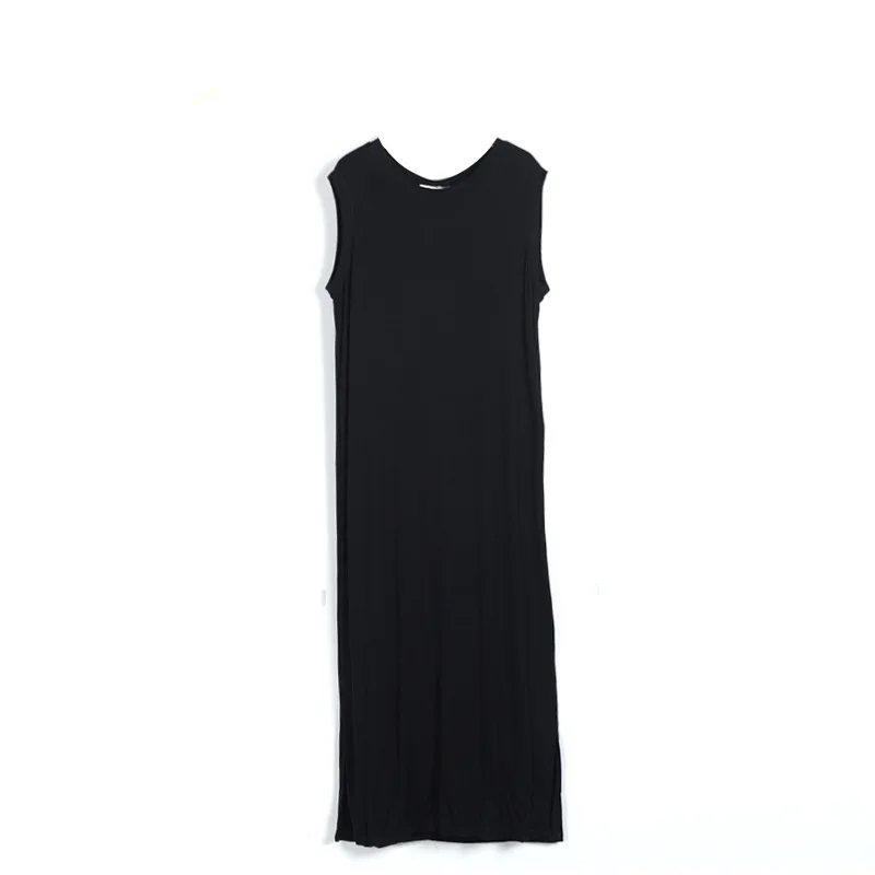 

Summer Sleeveless Vest Skirt 2021 Women's New Dress Spring and Autumn Base Long Skirt Large Size Loose Thin One-piece Skirt