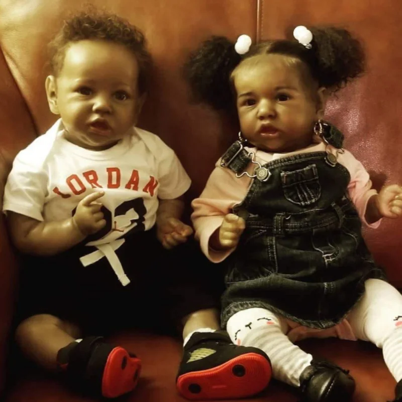 23 дюйма около 58 см кукла для мальчиков и девочек американские черные куклы