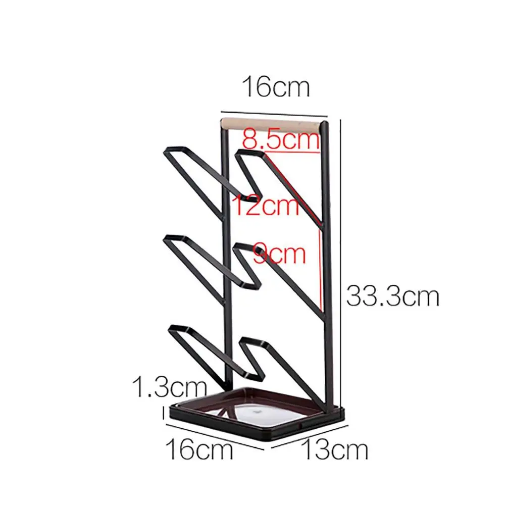 

Multi Layers Iron Pot Lids Holder With Draining Tray Chopping Board Storage Kitchen Cabinet Organizer Racks Space Saver
