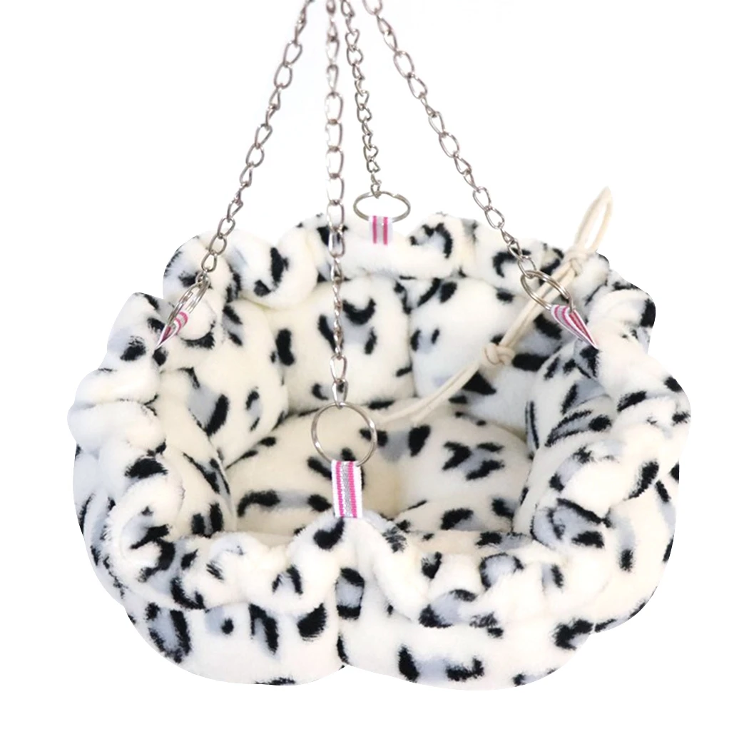 

Pet Hammock Plush Soft Warm Hanging Nest Sleeping Bed For Hamster Squirrel Chinchilla House Creative Pet Hanging Nest Supplies
