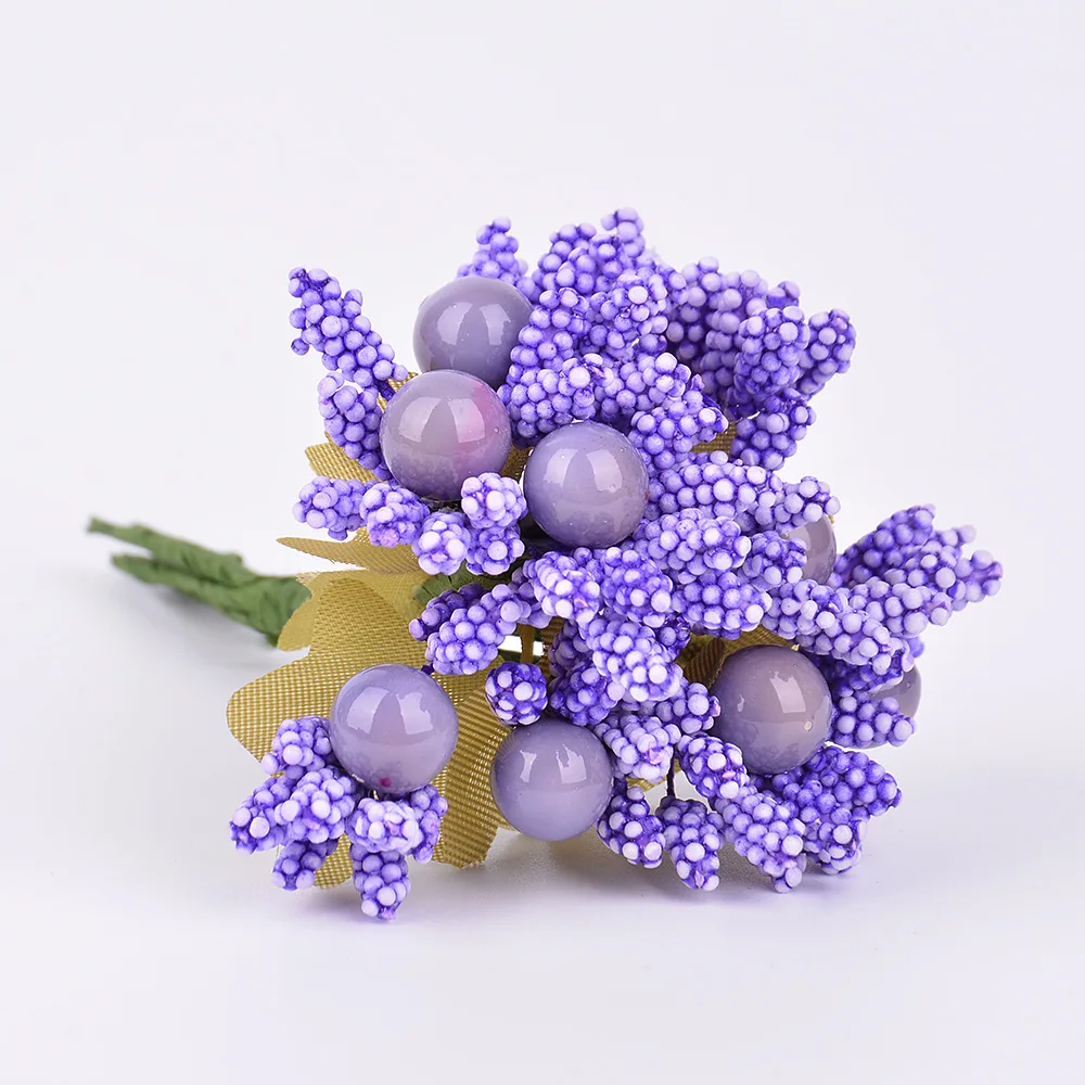 10 шт мужские мини жемчужные ягоды с тычинками Букет Свадебные Рождественские