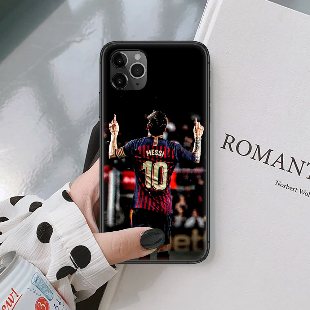 

Lionel Messi Soccer Football 10 Phone Case For IPhone 4 4s 5 5S SE 5C 6 6S 7 8 Plus X XS XR 11 12 Mini Pro Max 2020 black Back