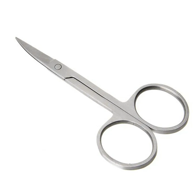 

Qibest 1 Pcs Pro Brow Comb Small Scissors Makeup Manicure Scissors Nails Cuticle Scissors Curved Pedicure Dead Skin Remover