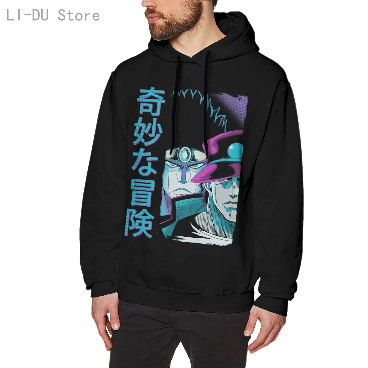 Модные забавные мужские толстовки унисекс с капюшоном Потрясающие Джоджо