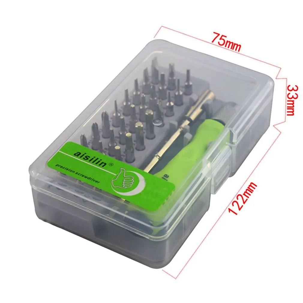 

Practical 31 in One Precision Interchangeable Screwdriver Set Mini Electronic Screwdriver Bits Repair Tools Kit Set