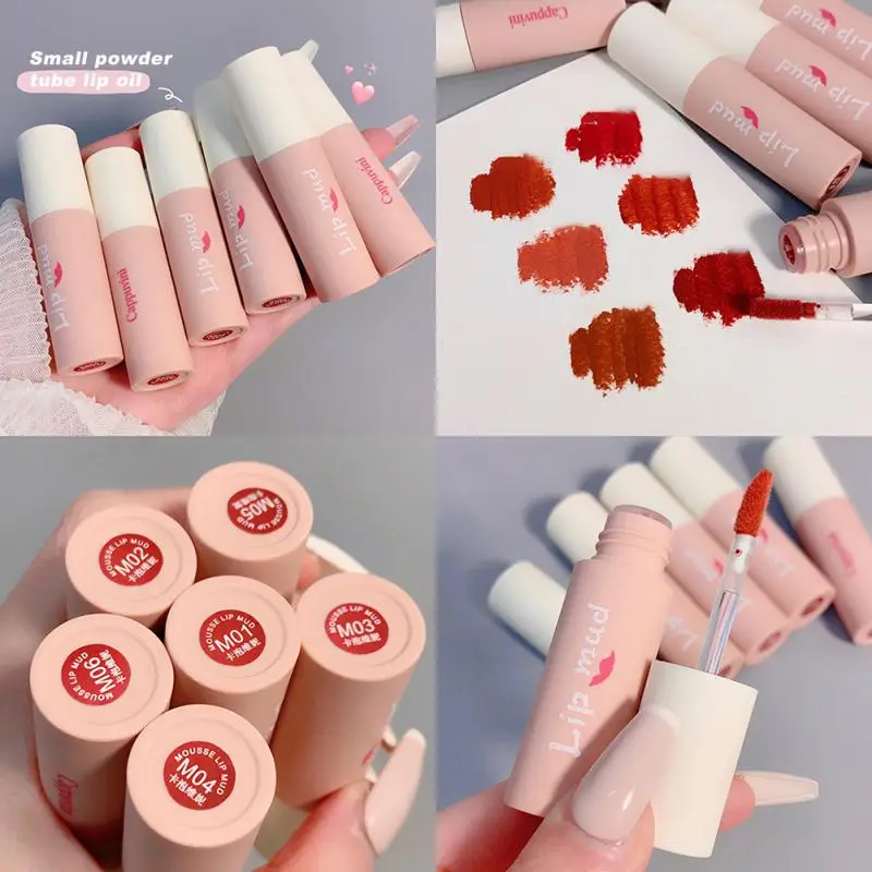 

Cappuvini Matte Lipstick Velvet Liquid Lip Gloss Waterproof No Fading Lip Glaze Long Lasting Natural Lip Tint Makeup Cosmetic