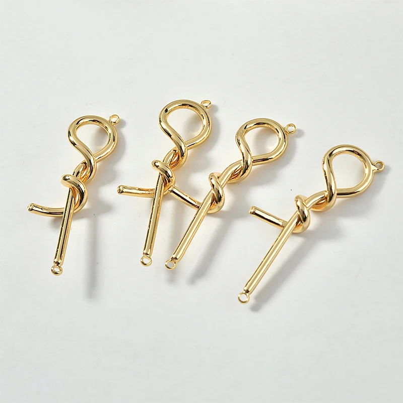 Цветное покрытие из меди цвет 18 каратного золота минималистичный геометрический