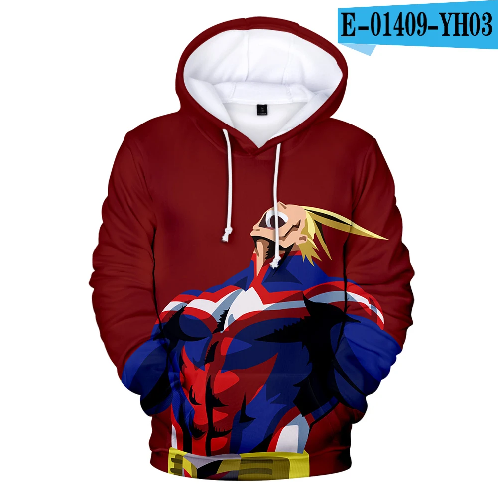3D Мой герой Косплэй Todoroki шото толстовки Boku без герой Академии Izuku Midoriya из флиса для детей; сезон осень - Цвет: 3D