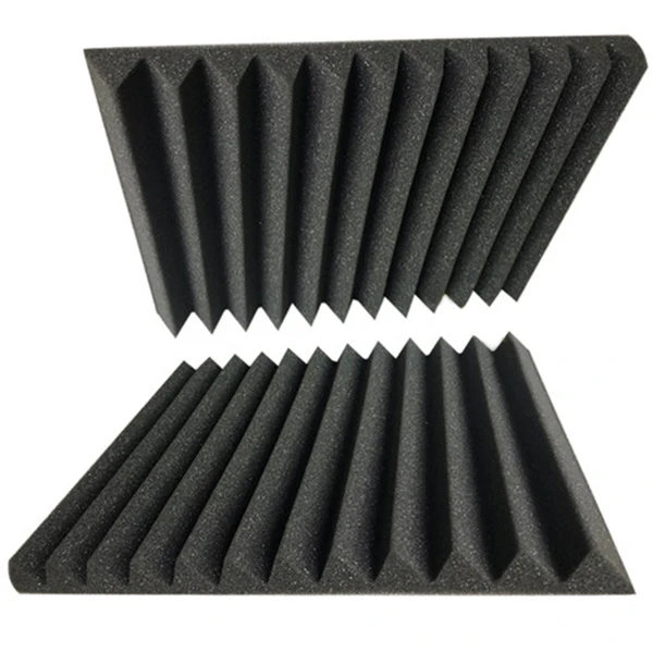 HTHL-Wedge Acoustic Foam With Adhesive Tape 8 Pcs Soundproof Panels Silencing Sponge | Обустройство дома
