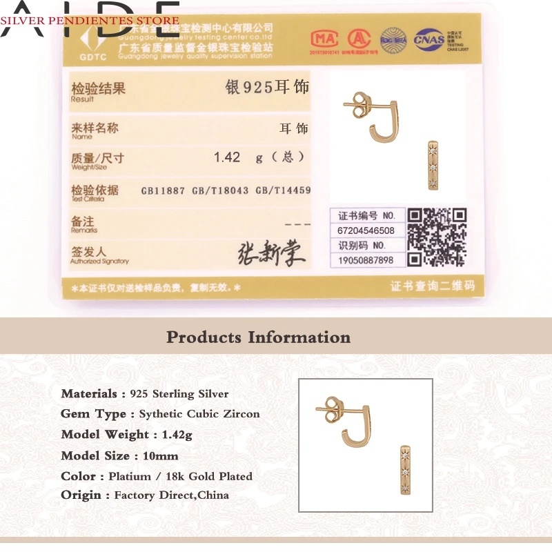 

AIDE 925 Sterling Silver INS Irregular Star Earrings Gold Stud Earrings Set For Women Fashion Jewelry 2020 Wholesale Brincos