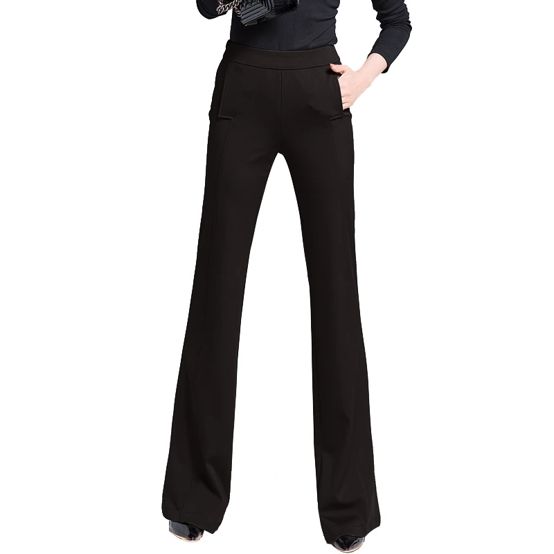 Новинка весна-осень 2020 женские длинные брюки с широкими штанинами тонкие