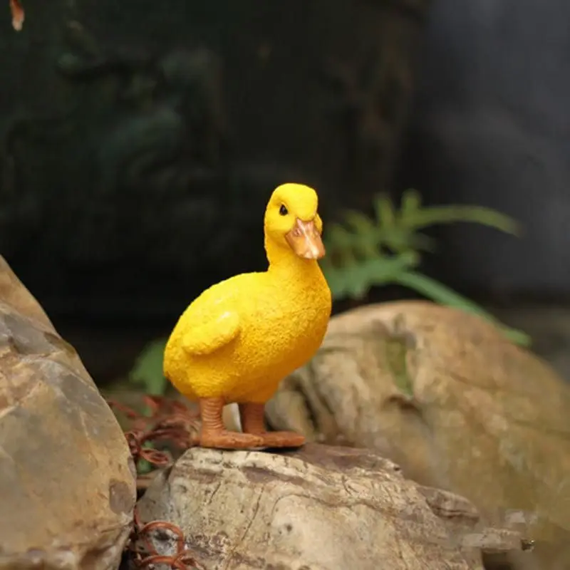 Декоративная статуэтка для дома искусственная дракон резиновая утка ферма