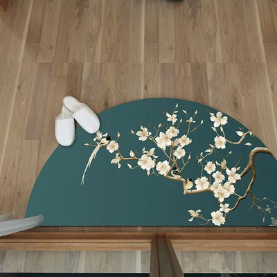 

Chinese Style Semicircular Carpet Creative Personality Doormat Decoration