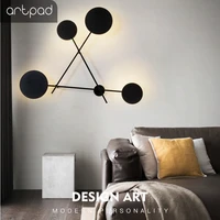 artpad modern italy metal wall lamp lighting thicken triangle pole bedroom stair cloth shop light on the wall lighting fixture