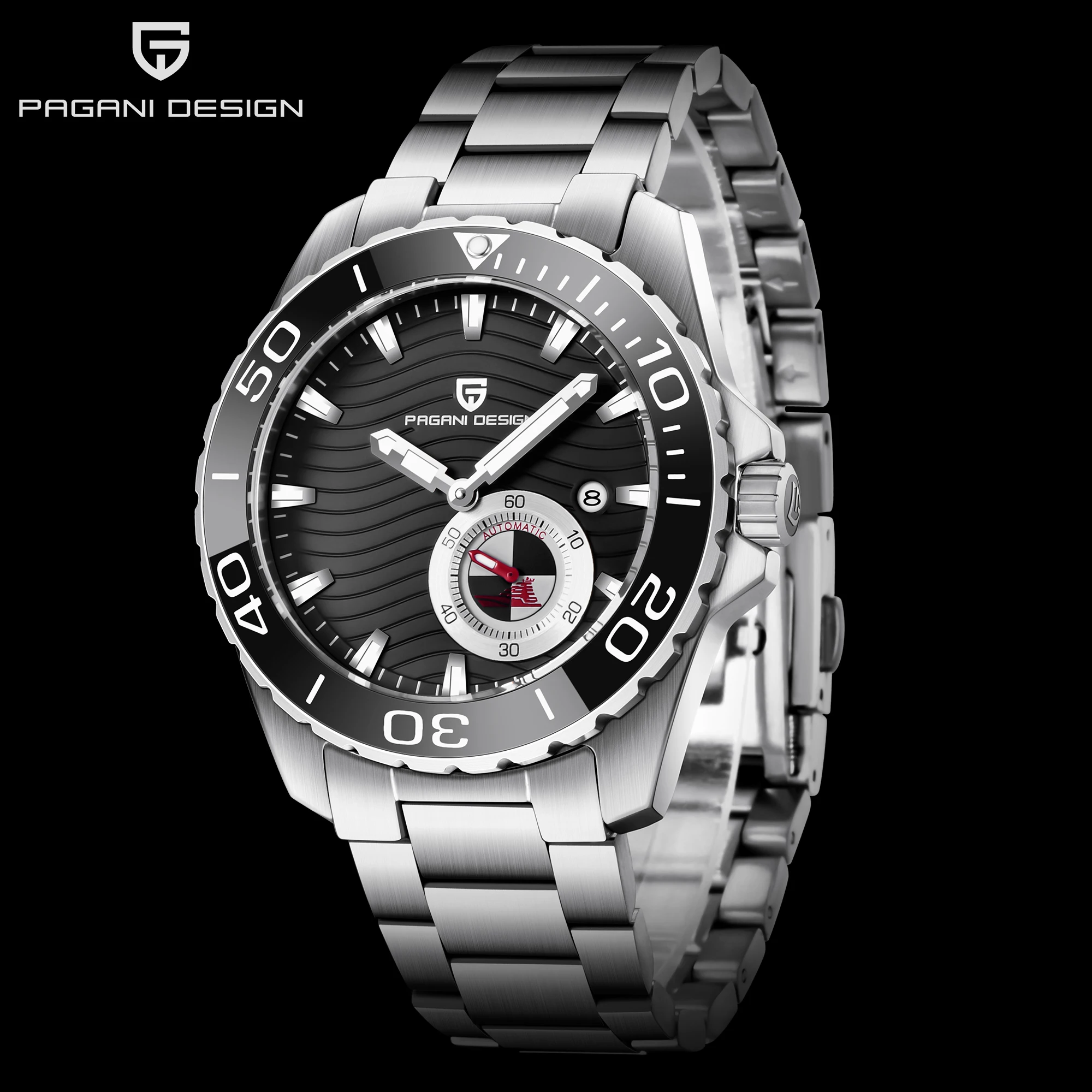 

PAGANI DESIGN 2021 New Military Automatic 100M Waterproof Watch Top Brand Men's Stainless Steel Mechanical Watch Watch for Men