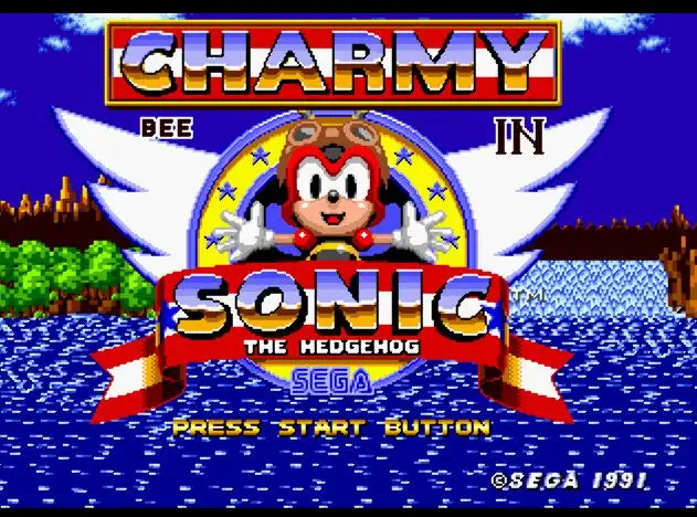 Игровая карта Charmy Bee In Sonic 16 Bit MD для Sega Mega Drive For Genesis | Электроника