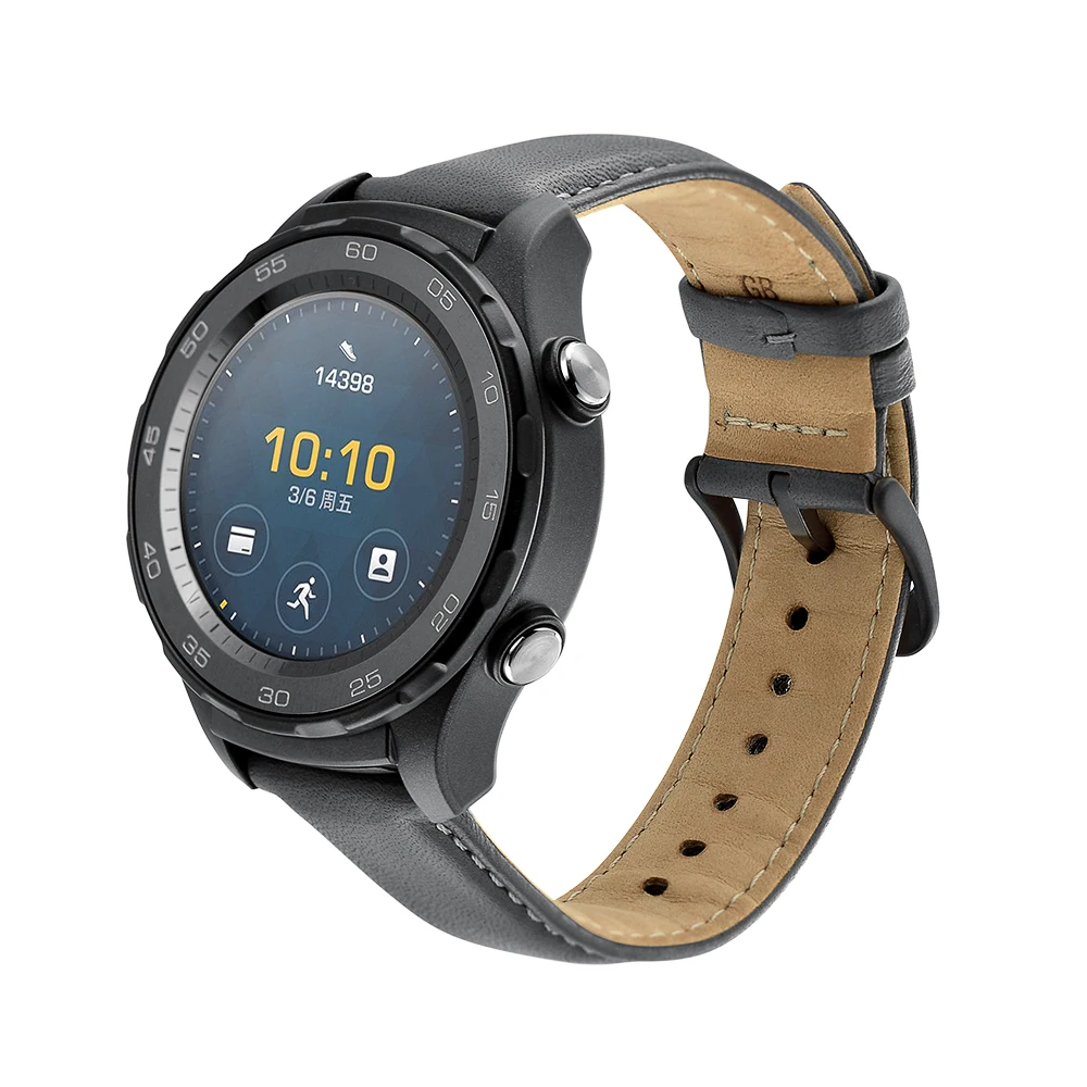 

Применимо к умным ремешкам Huawei Watch 2, кожаный ремешок 2-го поколения из первого слоя воловьей кожи, 20 мм 4 г