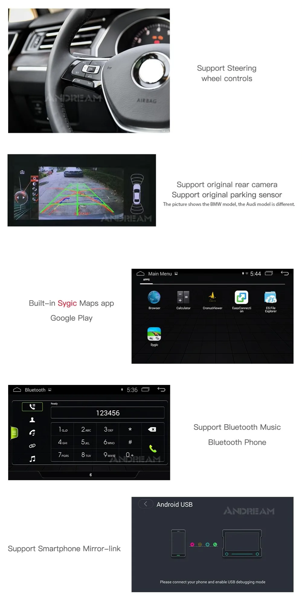 " Android 9,0 Автомобильный мультимедийный плеер для AUDI A4 S4 A5 Q5(2008 2009 2010 2011 2012 2013 B8) gps навигации головное устройство