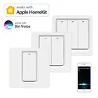 Настенный выключатель Apple Homekit, 123 клавиши, поддержка Wi-Fi, голосовое управление, работает с Apple Home kit