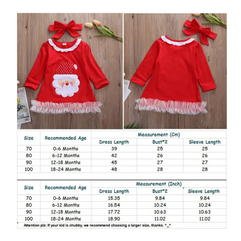 Рождественская Одежда для новорожденных девочек Рождественский Санта-Клаус