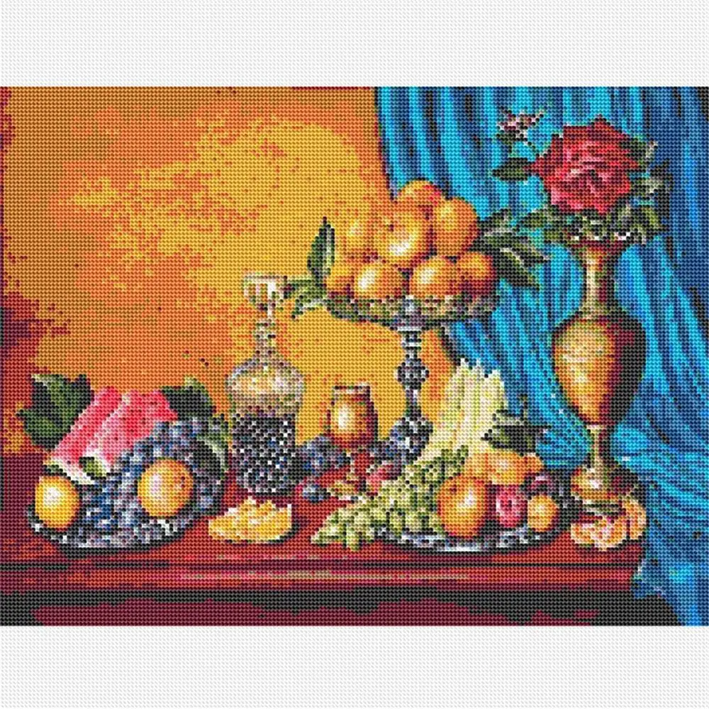 Алмазная живопись 5D полный набор для вышивки фруктов Ститч фотография наборы