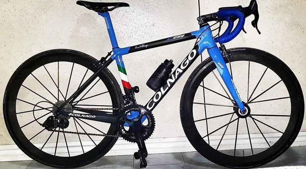 Colnago C64 черный синий глянцевый углеродный шоссейный велосипед 48 см 50 мм 52 см 54 см 56 см