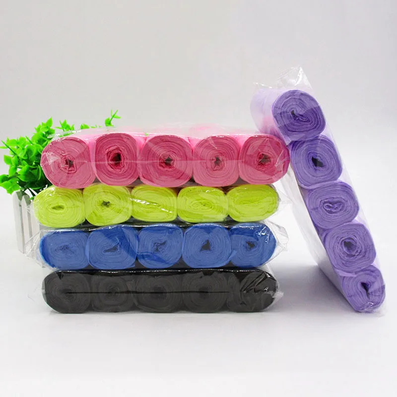 

500 шт./лот красочный мешок для мусора, полиэтиленовый пластиковый пакет, толстый мешок для хранения для дома, кухни, качественная мусорная ко...