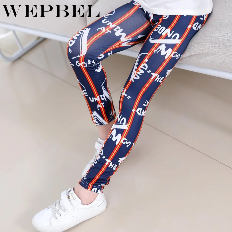 WEPBEL/леггинсы для девочек одежда маленьких камуфляжные узкие брюки Мягкие