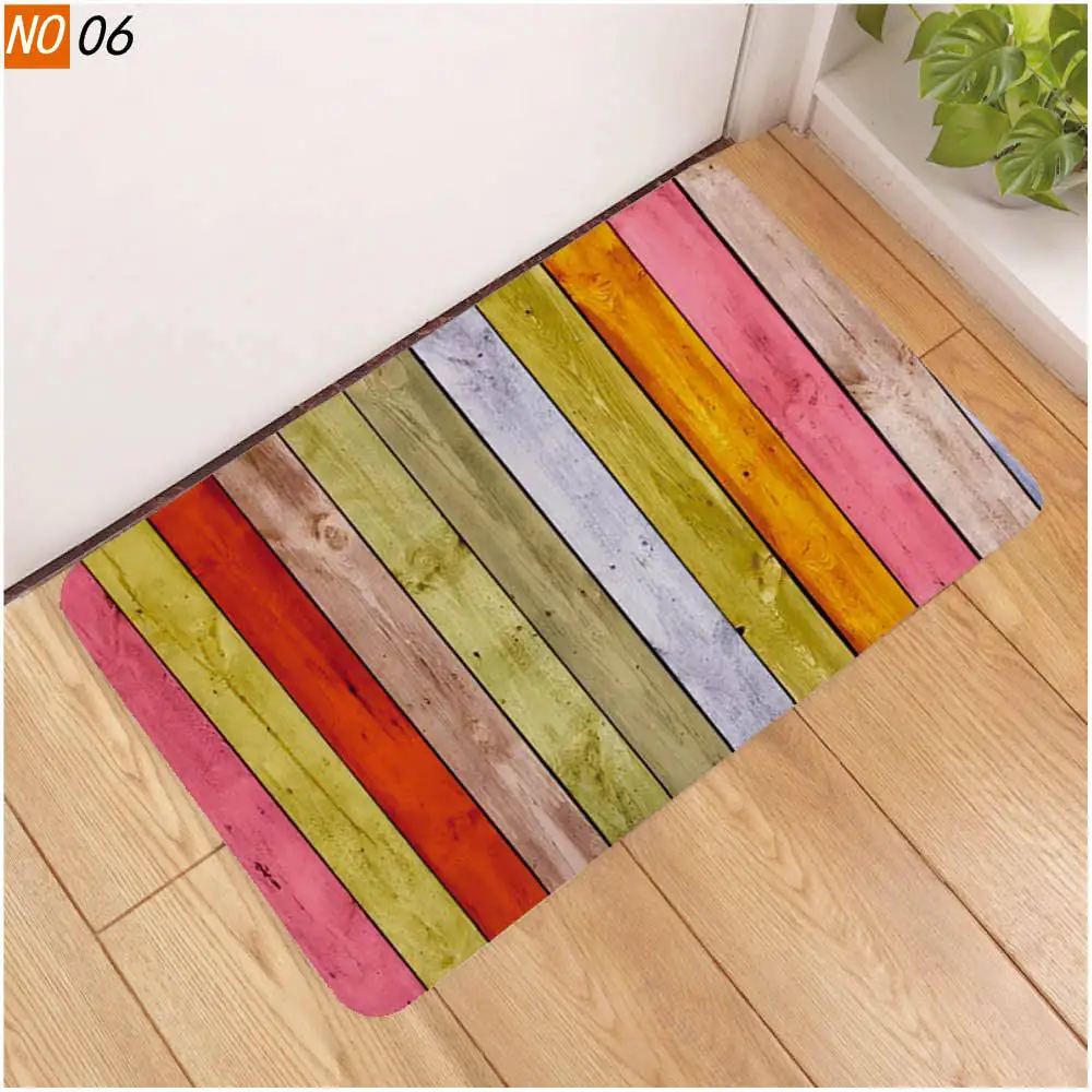 Противоскользящий коврик для ванной OIMG пола в ванную комнату цветной деревянный