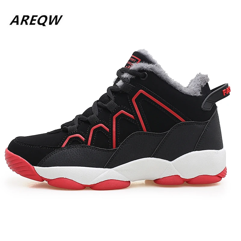 Черные Теплые зимние мужские ботинки уличные ботильоны Мужская зимняя Рабочая