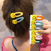 120pcslot diy simple multi alloy happy face hair bb clip bang loving hearts hairpins hair styling tool accessories ha1069